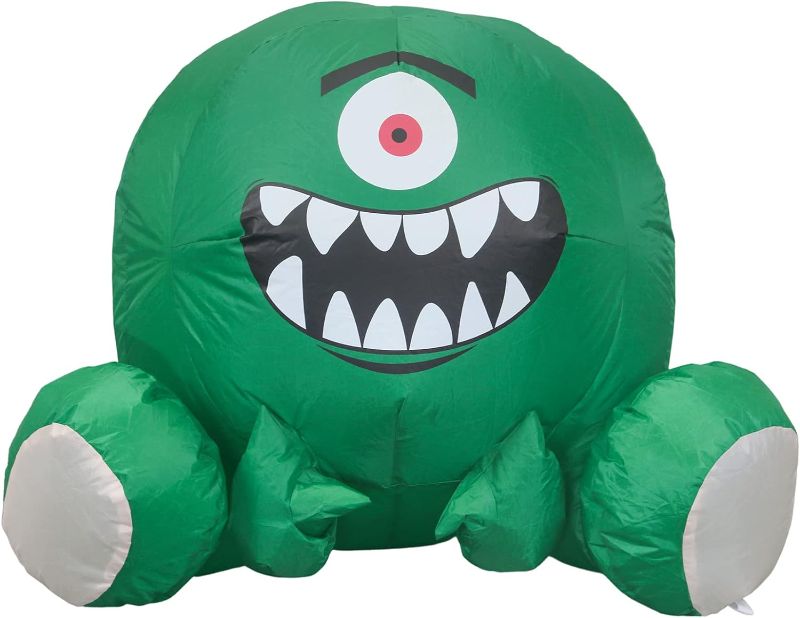 Photo 1 of 2 Ft Tall Little Monster Inflatable Decorations Outdoor with LED
