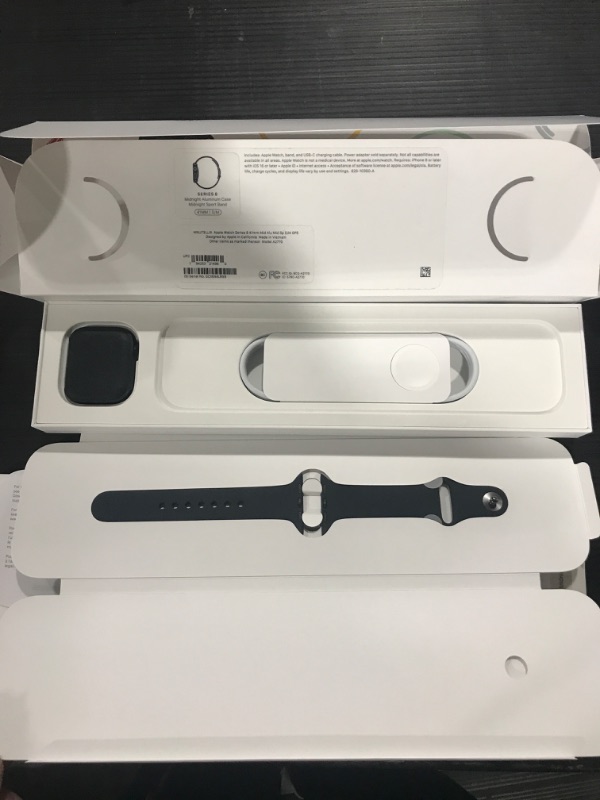 Photo 3 of Apple Watch Series 8 [GPS 41mm] Smart Watch w/Midnight Aluminum Case with Midnight Sport Band 