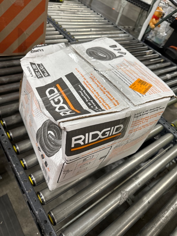 Photo 3 of RIDGID 2-1/2 in. x 20 ft. DUAL-FLEX Tug-A-Long Locking Vacuum Hose for RIDGID Wet/Dry Shop Vacuums
