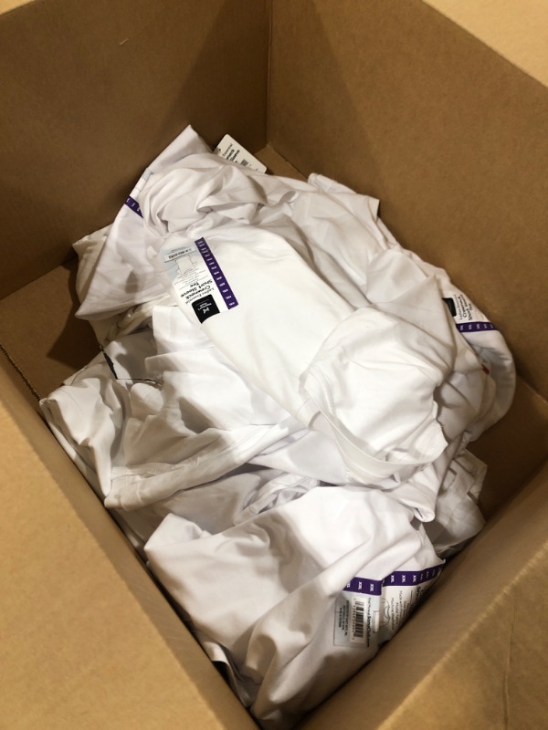 Photo 2 of Box lot of White Members Mark T-shirts (Various sizes and styles)