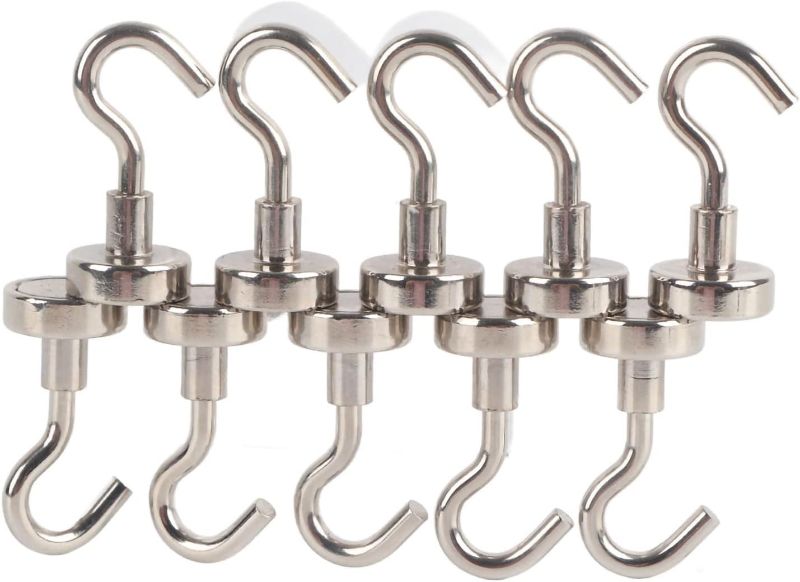 Photo 1 of 10PcS Set Heavy Duty Hanging Hook Powerful Magnetic Hooks Indoors Organization Tools 16MM