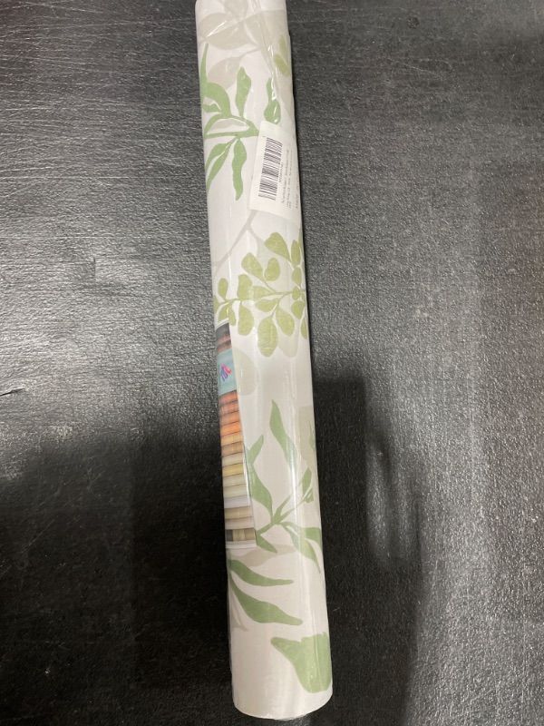 Photo 1 of Abyssaly Floral Peel and Stick Wallpaper Vintage Removable Self Adhesive Contact Paper for Cabinets and Furniture Green Leaf for Walls and Decor 17.71"x396" 17.71 In X 396 In Green-Pattern 1