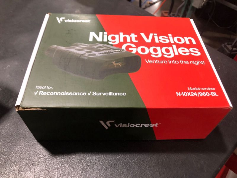 Photo 1 of Infrared Night Vision Goggles for Hunting, Spotting and Surveillance - Digital Infrared Binoculars with 100% Clear Vision in Darkness 32GB Memory Card N10X24/960-BL