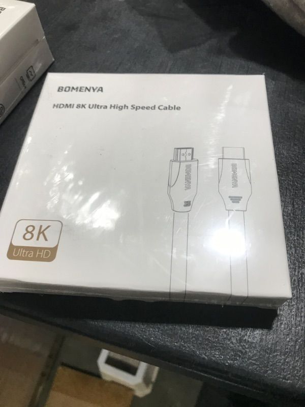 Photo 2 of BOMENYA 8K HDMI Cable 2.1 Long 7.2FT/2.2M, 48Gbps Ultra High Speed HDMI Cable 8K@60Hz/4K@120Hz eARC HDR10 HDCP Compatible with Dolby Vision Apple TV Sony LG Samsung Xbox Series X PS4 PS5