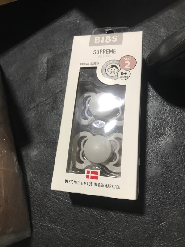 Photo 1 of  2 PACK BABY PACIFIERS GREY 