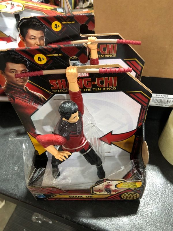 Photo 2 of 2 PACK Marvel Hasbro Shang-Chi and The Legend of The Ten Rings Shang-Chi 6-inch Action Figure Toy with Bo Staff Attack Feature! for Kids Ages 4 and Up