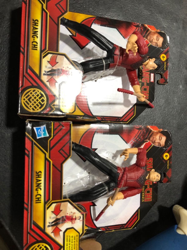 Photo 2 of 2 pack Marvel Hasbro Shang-Chi and The Legend of The Ten Rings Shang-Chi 6-inch Action Figure Toy with Bo Staff Attack Feature! for Kids Ages 4 and Up