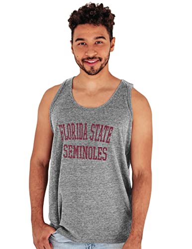 Photo 1 of Blue 84 Men's Florida State Seminoles Tank Top Tri-Blend, Florida State Seminoles Heather Gray, Small
