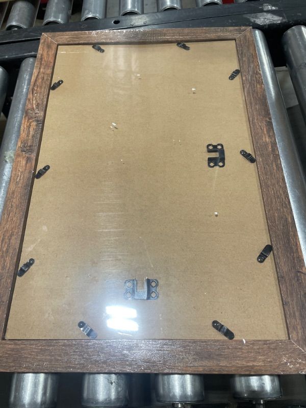 Photo 1 of  11x17 Poster Picture Frame Vintage Brown Rustic Art 17x11 Photo Frame for Vertical or Horizontal Wall Hanging 