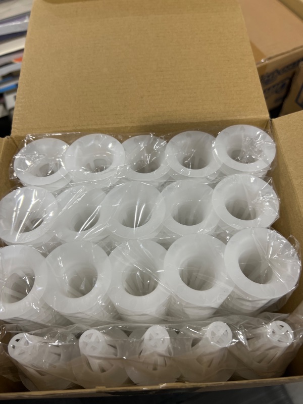 Photo 2 of 400 Pack Grow Baskets White Replacement Seed Growing Baskets Plastic Hydroponics Growing System Hydroponic Seed Plant Growing Containers for Hydroponic Growing System