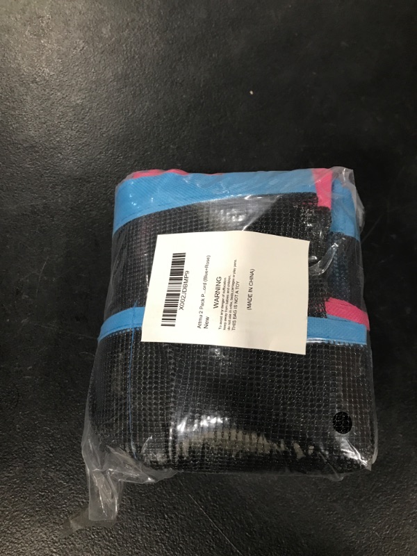 Photo 1 of Attmu 2 Pack Portable Mesh Shower Caddy Dorm with 8 Mesh Storage Pockets, Quick Dry Waterproof Shower Tote Bag Oxford Blue Rose