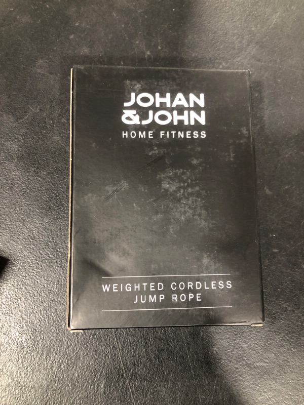 Photo 1 of Weighted Cordless Jump Rope for Women, Men – Durable Bod Jump Rope for Fitness Jump Rope Workout Set – Ropeless Jump Rope Fitness, Stainless Steel Adjustable Fastener by Johan & John Black