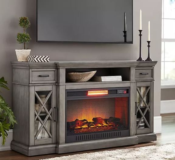 Photo 1 of Member's Mark Lochlan 66" Media Fireplace, Gray Finish
Assembled Dimensions: 66" x W 19" x H 37"
