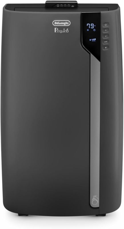 Photo 1 of De'Longhi Pinguino Portable Air Conditioner, Dark Gray - For Rooms Up to 500 sq. ft. - Cooling, Dehumidifying & Fan Modes - Easy to Use - Washable Filter Included
