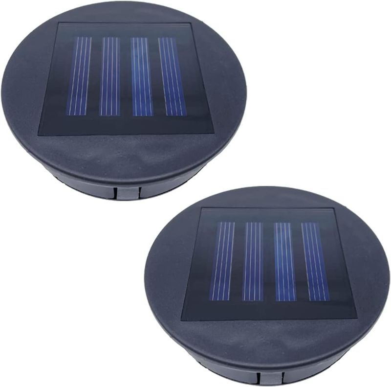 Photo 1 of 2 Pack Solar Lanterns Replacement Tops, Solar Lights Replacement Parts for Outdoor Hanging Lanterns Table Lights, Waterproof Round Solar Lanterns Replacement Accessories?3.15 in?
