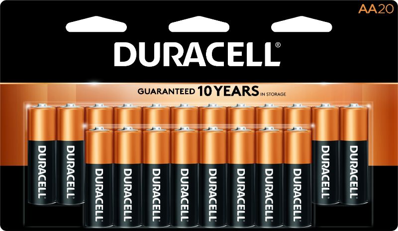 Photo 1 of Duracell Coppertop AA Alkaline Batteries 20 Pk