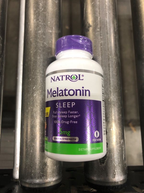 Photo 2 of  Natrol Melatonin Sleep Fast Dissolve Strawberry -- 5 mg - 150 Tablets BEST BY 31 AUG 2025