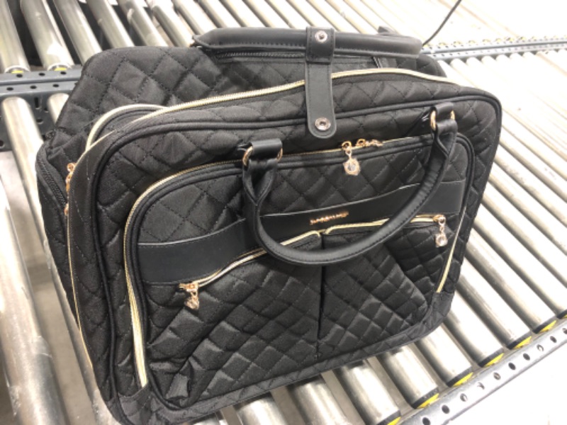 Photo 1 of BAGSMART Rolling Laptop Bag Women, Rolling Briefcase for Women, 17.3 Inch Laptop Bag with Wheels Computer Bag Rolling Laptop Case for Work Travel Business Black