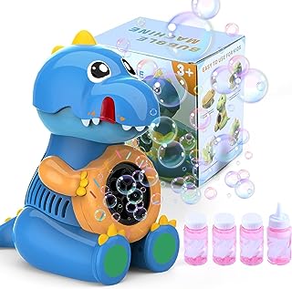 Photo 1 of Bubble Machine for Kids, Automatic Dinosaur Bubble Machine,