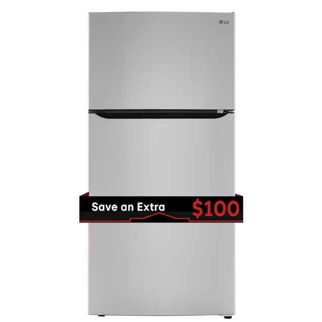 Photo 1 of LG Internal Water Dispenser 23.8-cu ft Top-Freezer Refrigerator (Stainless Steel) ENERGY STAR