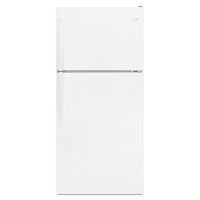 Photo 1 of Whirlpool 18.2-cu ft Top-Freezer Refrigerator (White)
