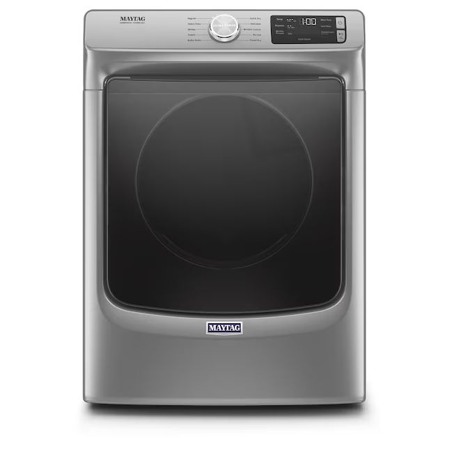 Photo 1 of Maytag 7.3-cu ft Reversible Side Swing Door Stackable Gas Dryer (Metallic Slate) ENERGY STAR