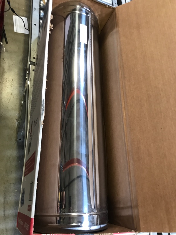 Photo 3 of 6'' x 36'' DuraPlus Stainless Steel Chimney Pipe - 9017SS