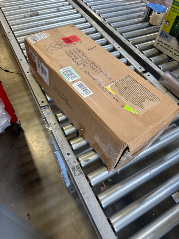 Photo 1 of HOMEFORT 9-Shelf Bookshelf ,Geometric Tree Bookcase ,Wood Bookshelves Storage Rack, MDF Tree Shelf Display Organizer for Books,Magazines,CDs and Photo Album Holds Up to 5kgs Per Shelf (White) White 9-Shelf