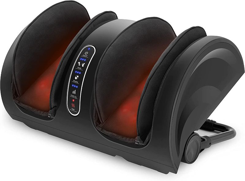 Photo 1 of Snailax Foot Massager Machine with Heat,Shiatsu Feet and Leg Massager,Kneading Rolling for Foot,Calf,Ankle,Leg,Improve Blood Circulation,Nerve Pain,Plantar Fasciitis,Neuropathy,Gifts for Women,Men
