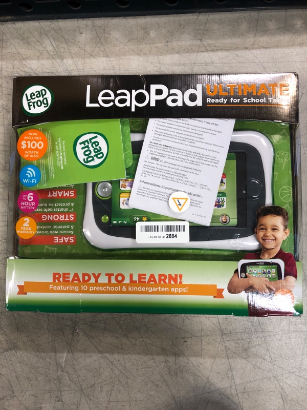 Photo 2 of LeapFrog LeapPad Ultimate Ready for School Tablet, Green / PRODUCT IS FACTORY SEALED
