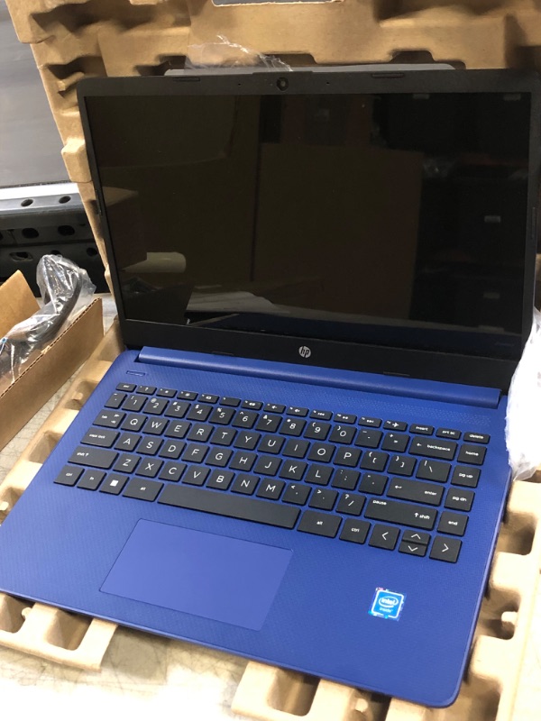 Photo 1 of HP 14 Laptop with Windows Home in S Mode - Intel Processor - 4GB RAM - 64GB Flash Storage  Indigo Blue (14-dq0005tg)