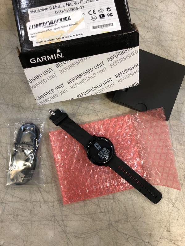 Photo 2 of Garmin vivoactive 3 Music GPS Smartwatch 010-N1985-01, Black with Silver Hardware, Music Storage and Playback (Renewed)
