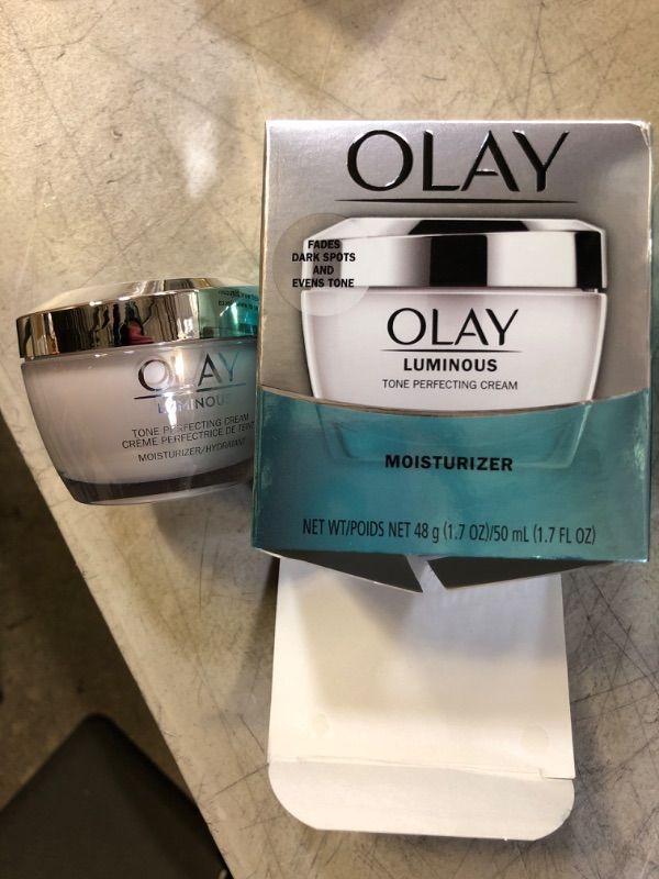 Photo 1 of Dark Spot Corrector by Olay, Luminous Tone Perfecting Cream and Sun Spot Remover, Advanced Tone Perfecting Face Moisturizer, 48 g (Packaging may vary)
