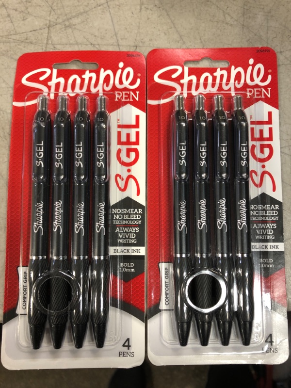 Photo 2 of SHARPIE S-Gel BOLDPT Black 4CT 2PACK