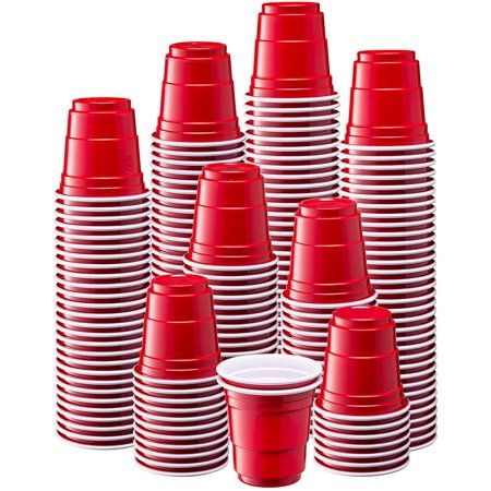 Photo 1 of 2 Ounce Mini Plastic Shot Glasses - Red (300 Count)
MISISNG SOME CUPS************
