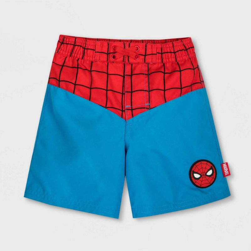 Photo 1 of Boys' Marvel Spider-Man Swim Trunks - - Disney Store SIZE5/6
