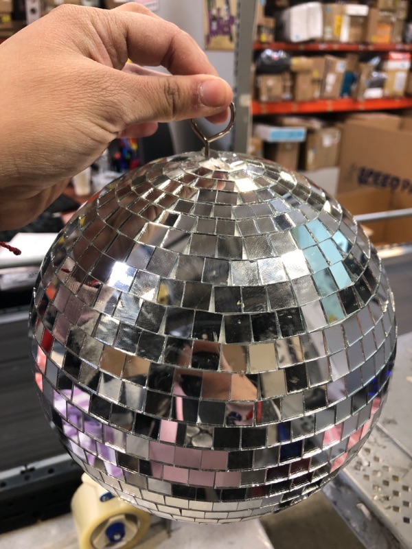 Photo 2 of 8" Mirror Disco Ball Great for a Party or Dj Light Effect 