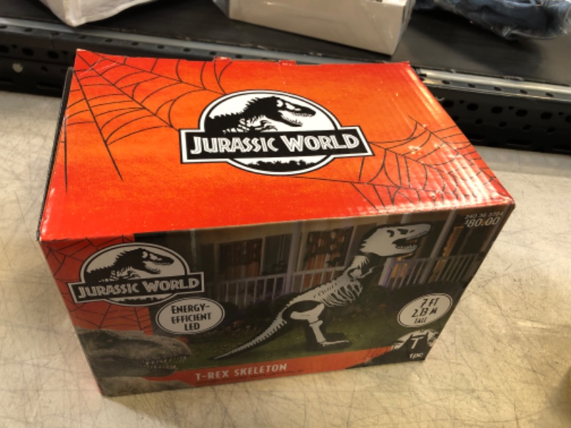 Photo 2 of 7' Jurassic World Halloween Inflatable Decor
