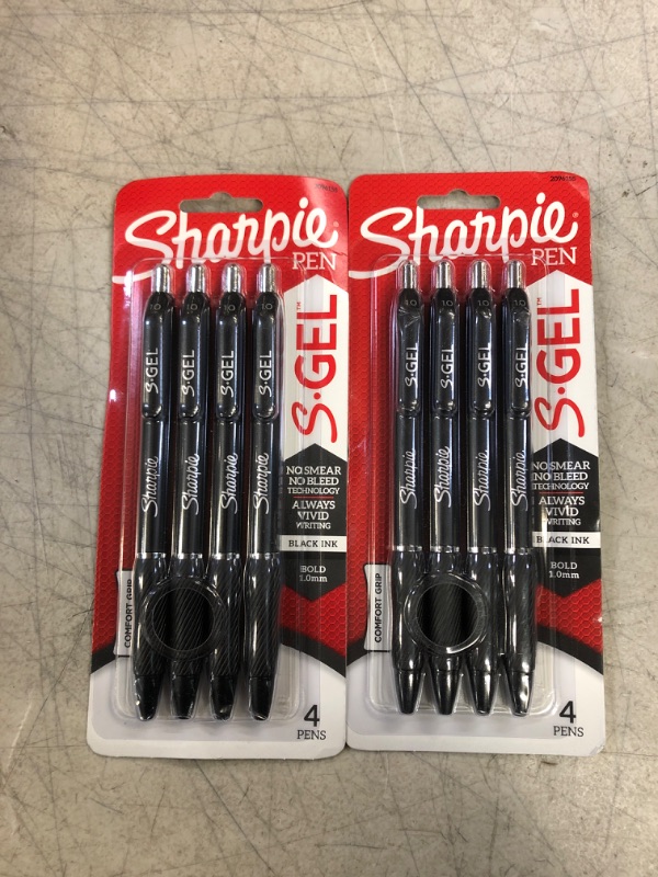 Photo 2 of SHARPIE S-Gel BOLDPT Black 4CT 2PACK