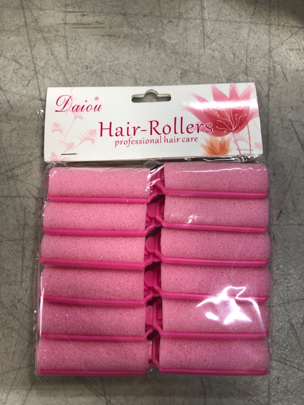 Photo 2 of 12 Pcs Foam Sponge Hair Rollers 2.4 Inch Hair Curlers to Sleep In Soft Sleep Rollers hair curlers for Curls Style Heatless Hair Curler
