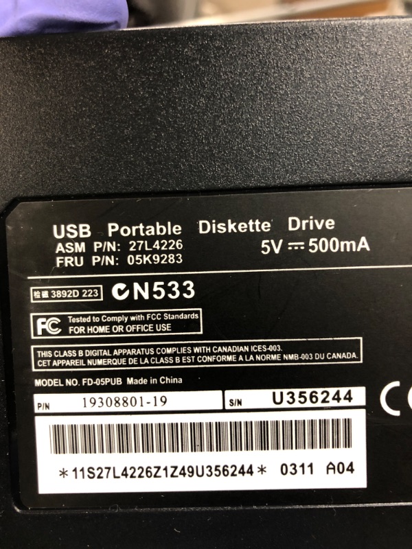 Photo 3 of 3.5 Floppy Disk Reader, Portable 3.5 USB External Floppy Drive External Removable 3.5-Inch PC Floppy Drive Card Reader for Windows for Mac