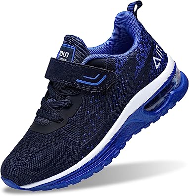 Photo 1 of Autper Kids Air Tennis Running Shoes Memory Foam Athletic Lightweight Sports Walking Sneakers for Boys Girls (Little Kid/Big Kid). Boys size 11.5