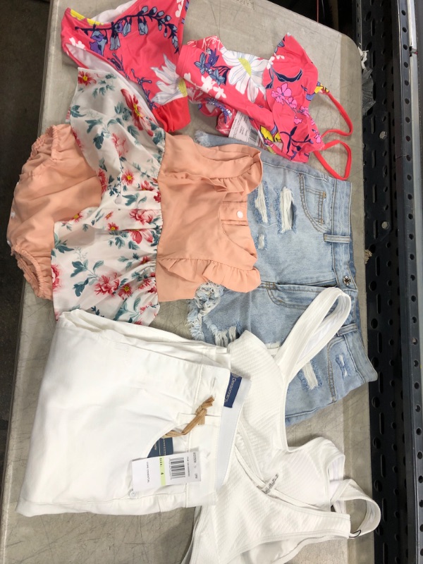 Photo 1 of 5PC BAG LOT- CLOTHING (swim & JEANS)