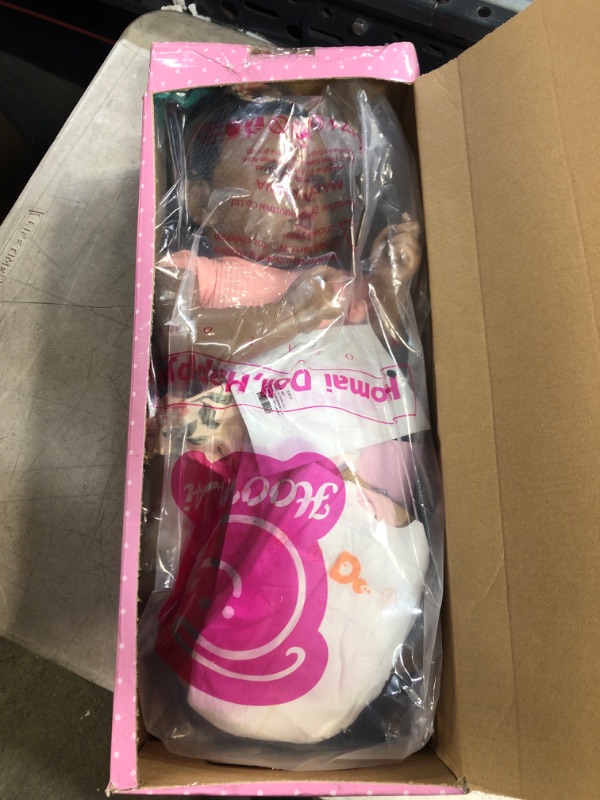 Photo 1 of HOOMAI Lifelike Reborn Baby Dolls with Soft Body African American Realistic Girl Doll 22.8 Inch Best Birthday Gift Set
