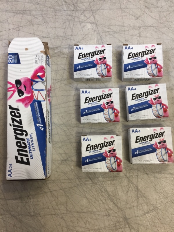 Photo 2 of Energizer AA Batteries, Ultimate Lithium Double A Battery, 24 Count 24 Count (Pack of 1)