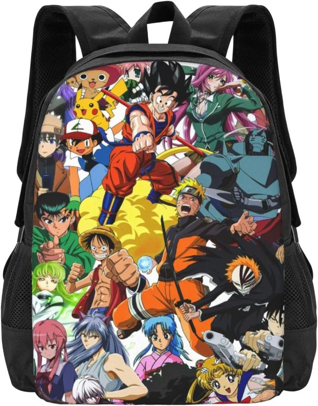 Photo 1 of MZNSDC Anime Backpack Cartoon Backpack Casual Lightweight Anime Backpack Cool Cartoon Travel Bag-1 (STOCK PHOTO USED AS A REFERENCE) 