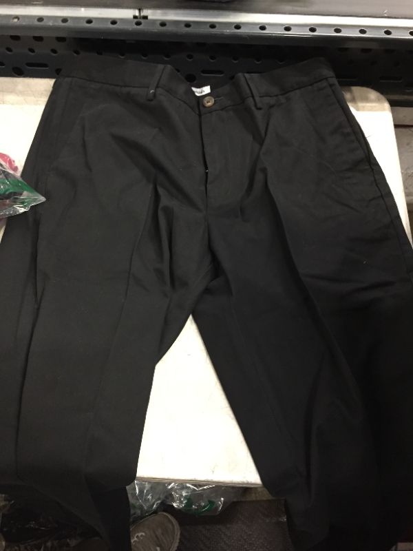 Photo 1 of BLACK SLACKS 
MENS
36X29