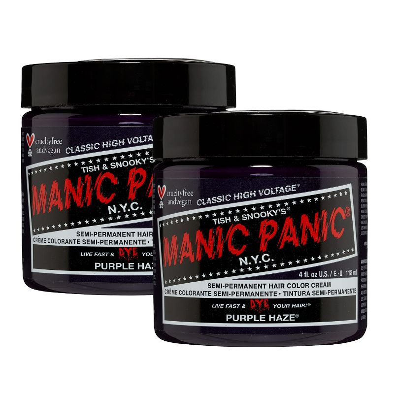 Photo 1 of MANIC PANIC Purple Haze Hair Dye Classic 2 Pack