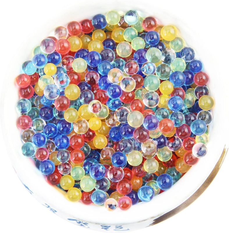 Photo 2 of WITUSE Water Beads Pack Rainbow Mix 15,000 Beads Growing Balls, Jelly Water Gel Beads for Spa Refill, Kids Sensory Toys , Vases, Plant, Wedding and Home Decor