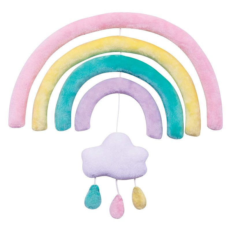 Photo 2 of Trend Lab Rainbow Baby Crib Mobile with Music, Crib Mobile Arm Fits Most Standard Crib Rails
